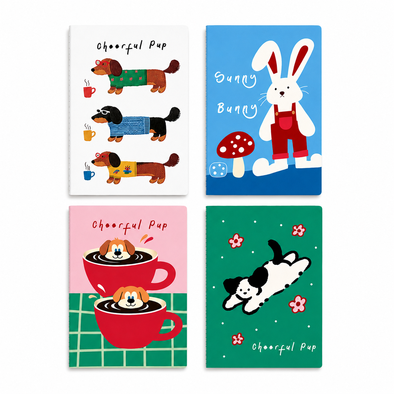 Cartoon Sewn Notebook