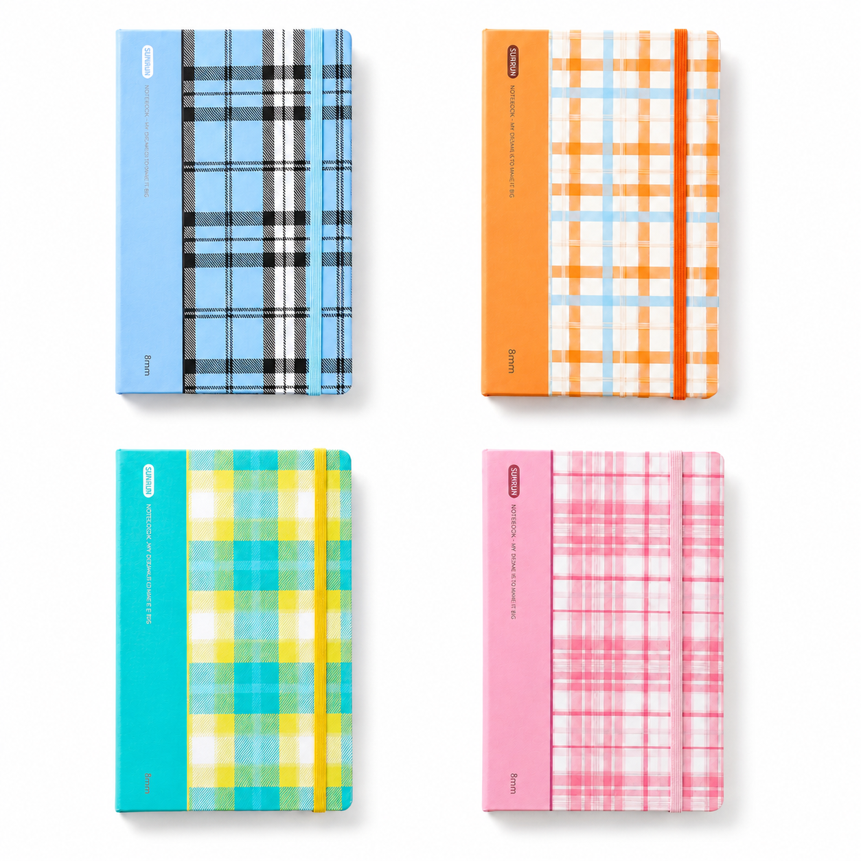 Plaid Sewn Notebook
