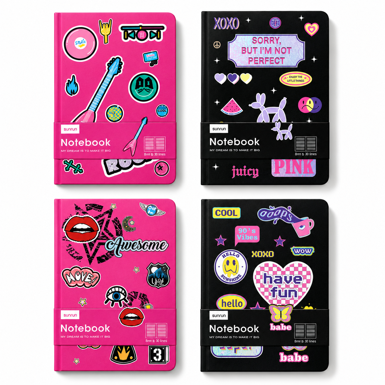 Y2K Pop Hardcover Notebook