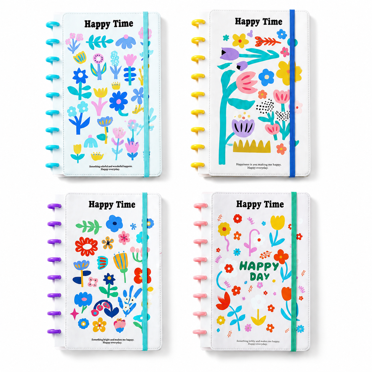 Floral Mushroom Button Notebook