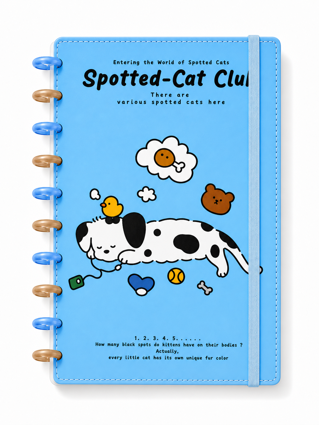 Spotted Cat Mushroom Notebook
