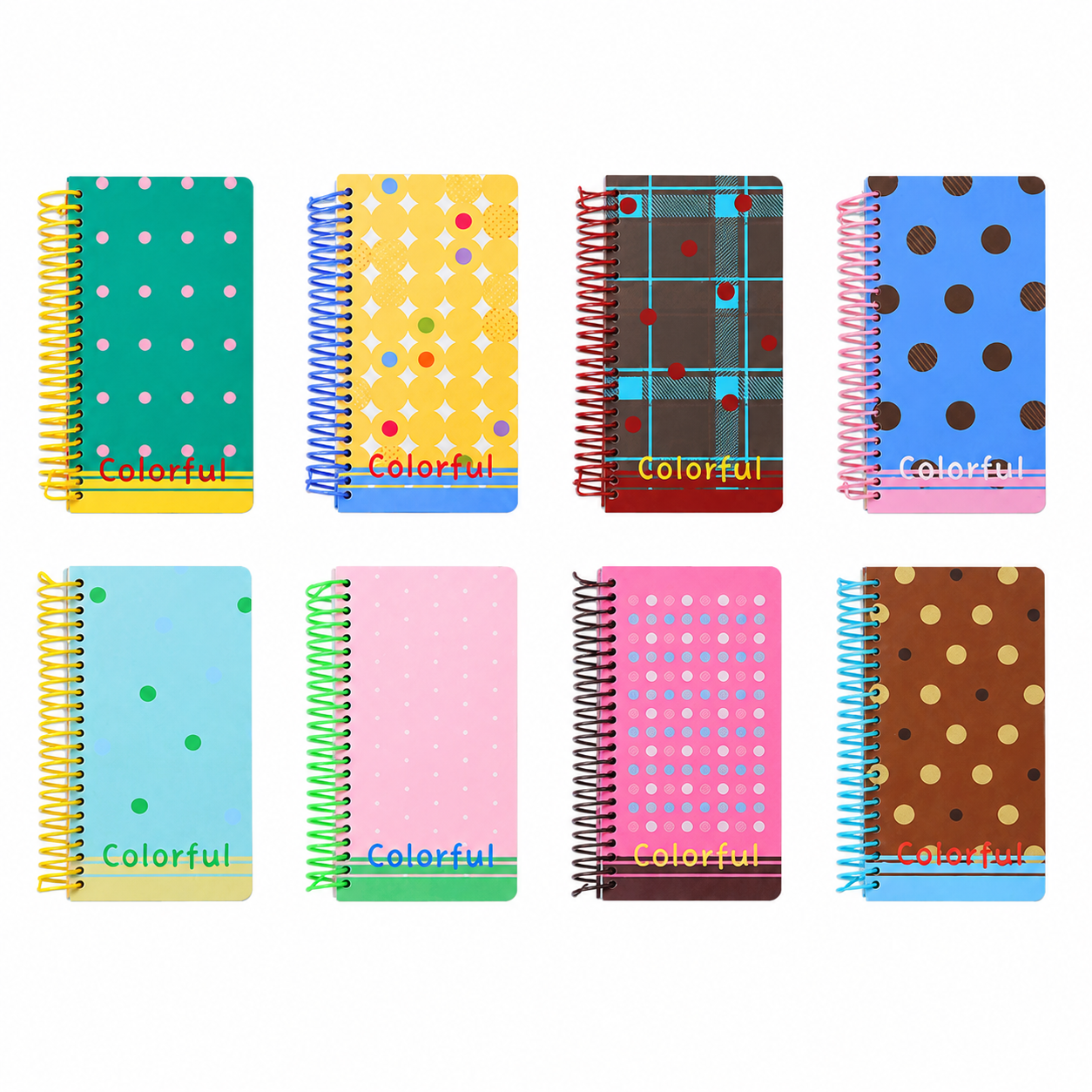 Polka Dot Mini Spiral Notebook