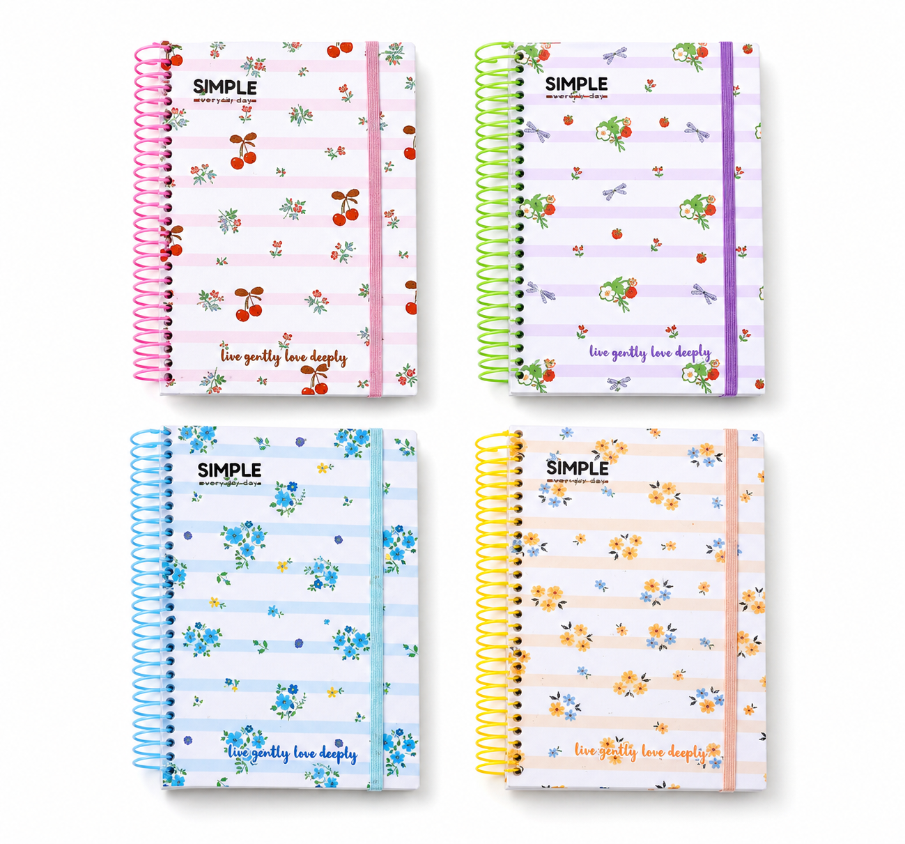 Pastel Floral Spiral Notebook