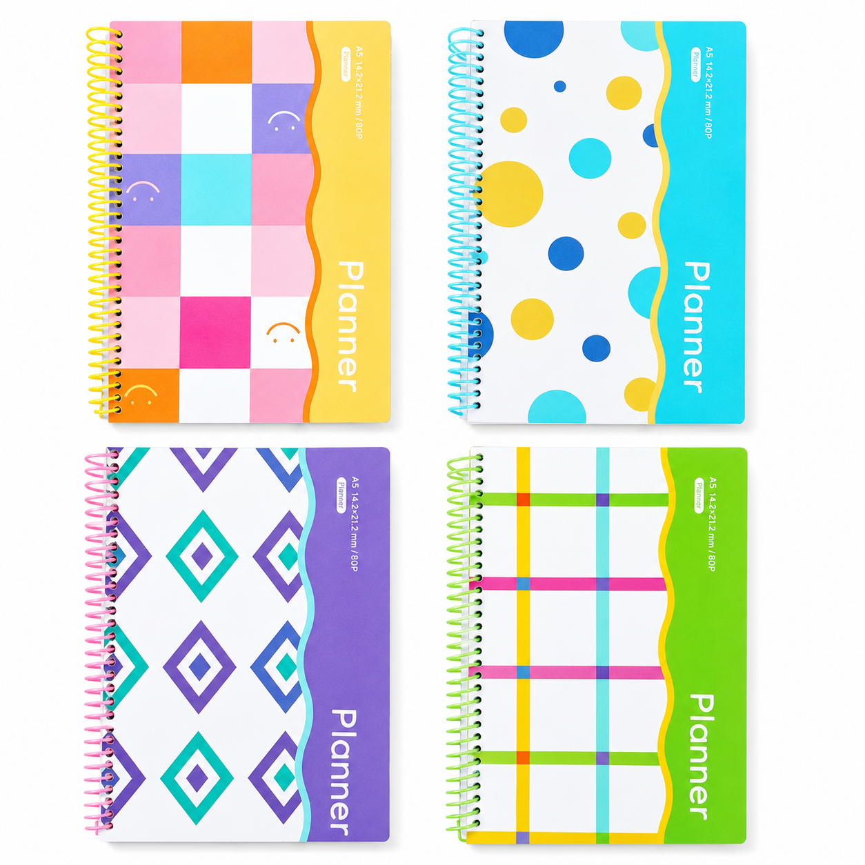 Color Block Spiral Notebook