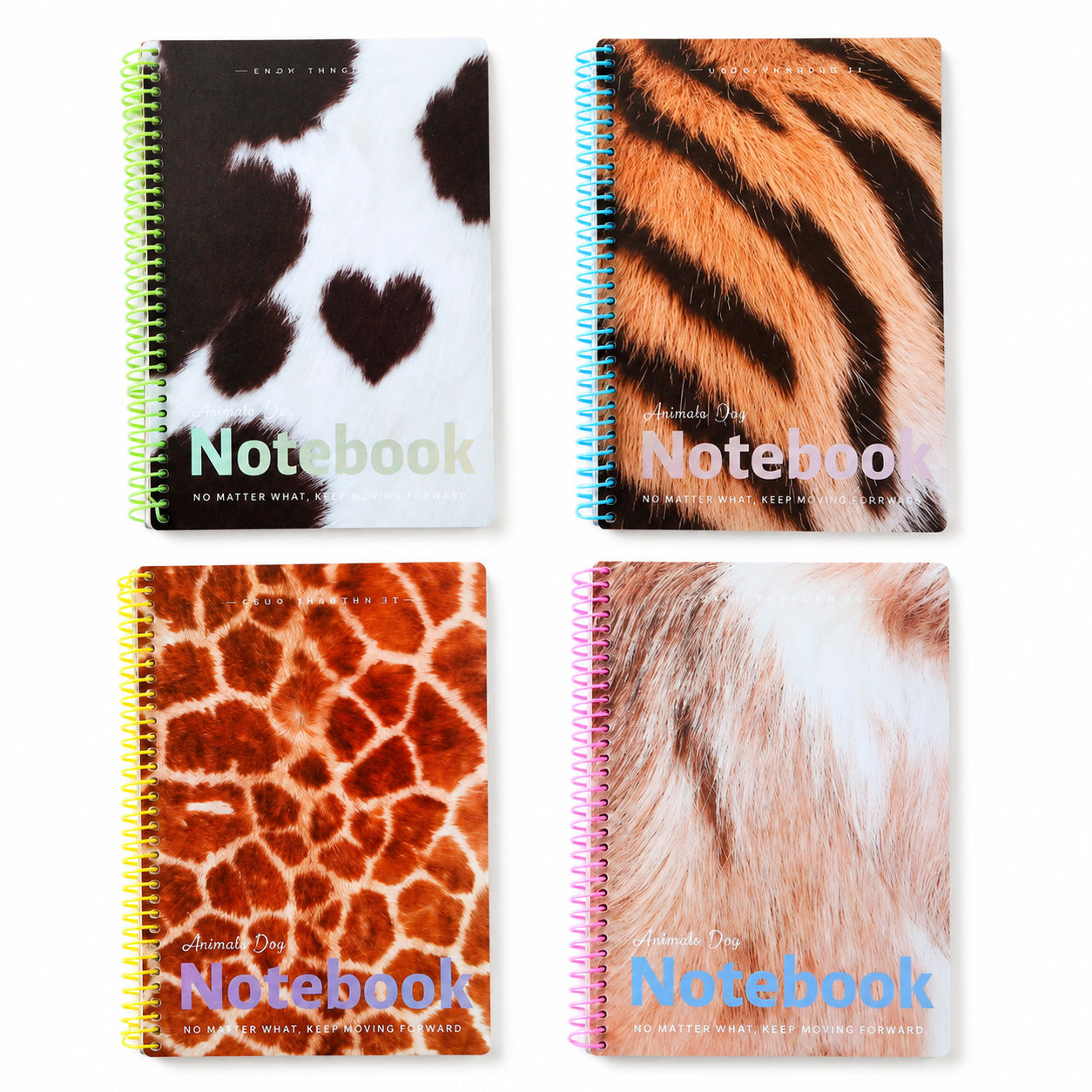 Animal Pattern Hardcover Spiral Notebook