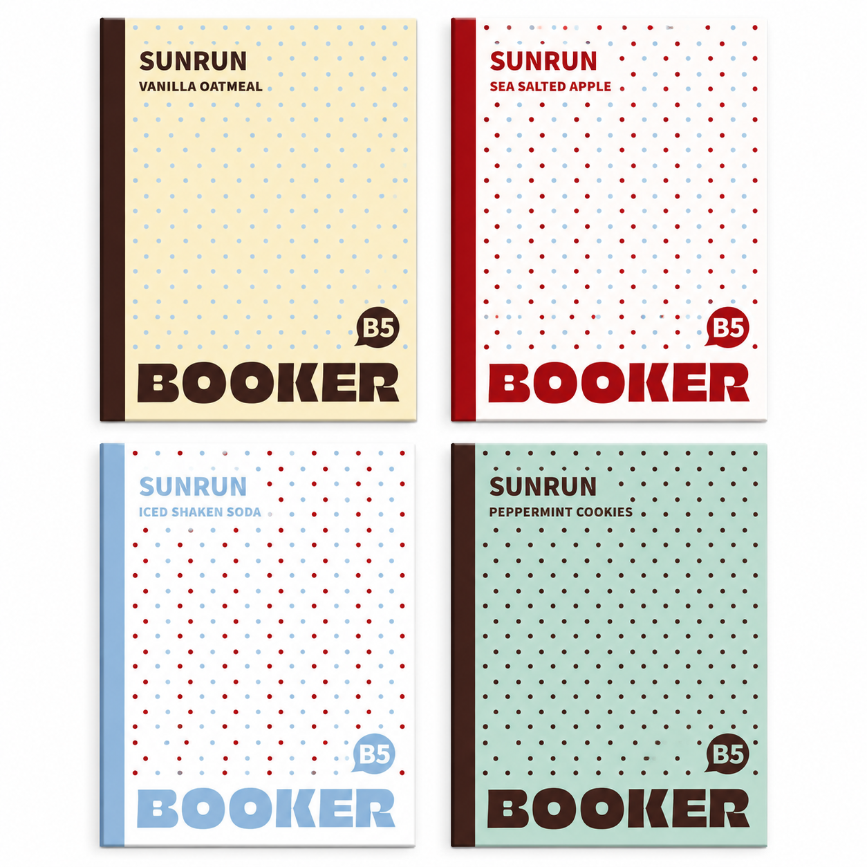 B5 Polka Dot Loose-Leaf Notebook