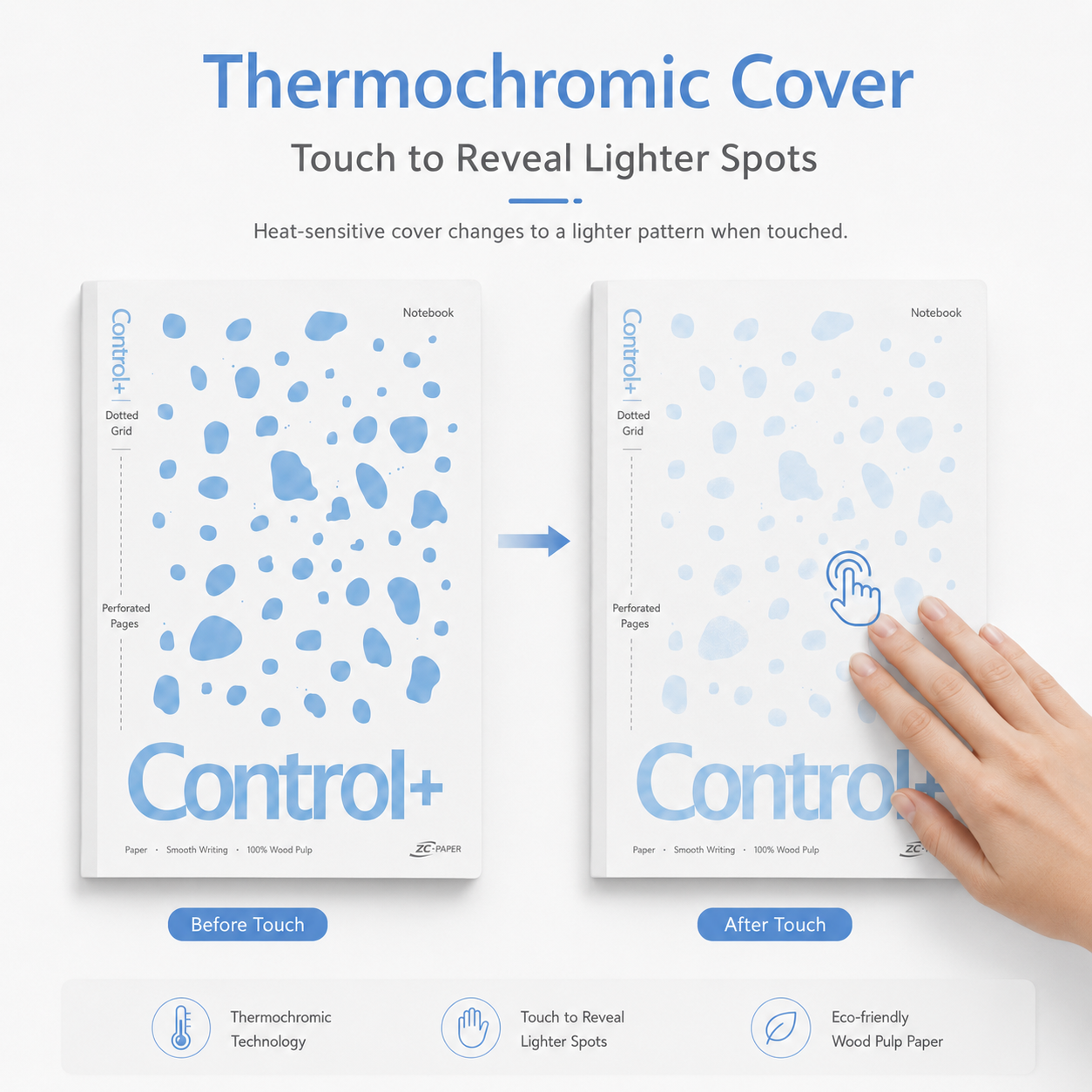 Heat-Reactive Dotted Notebook 2