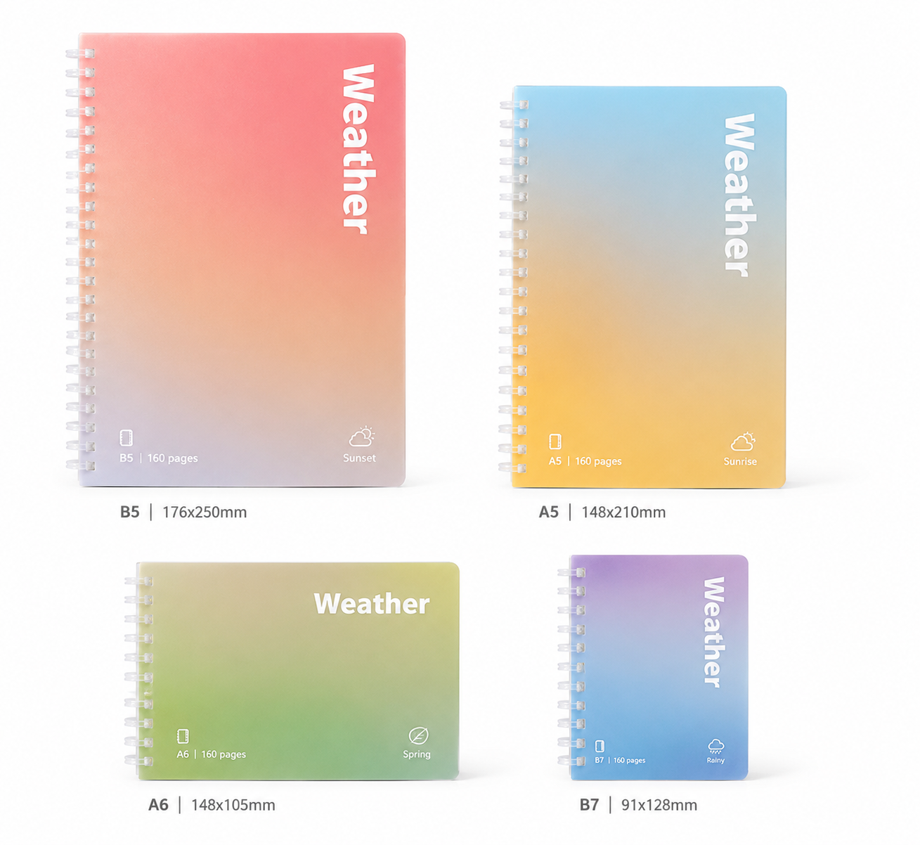 Weather PP Spiral Notebook