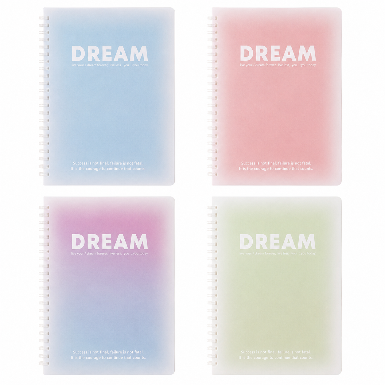 Gradient PP Spiral Notebook