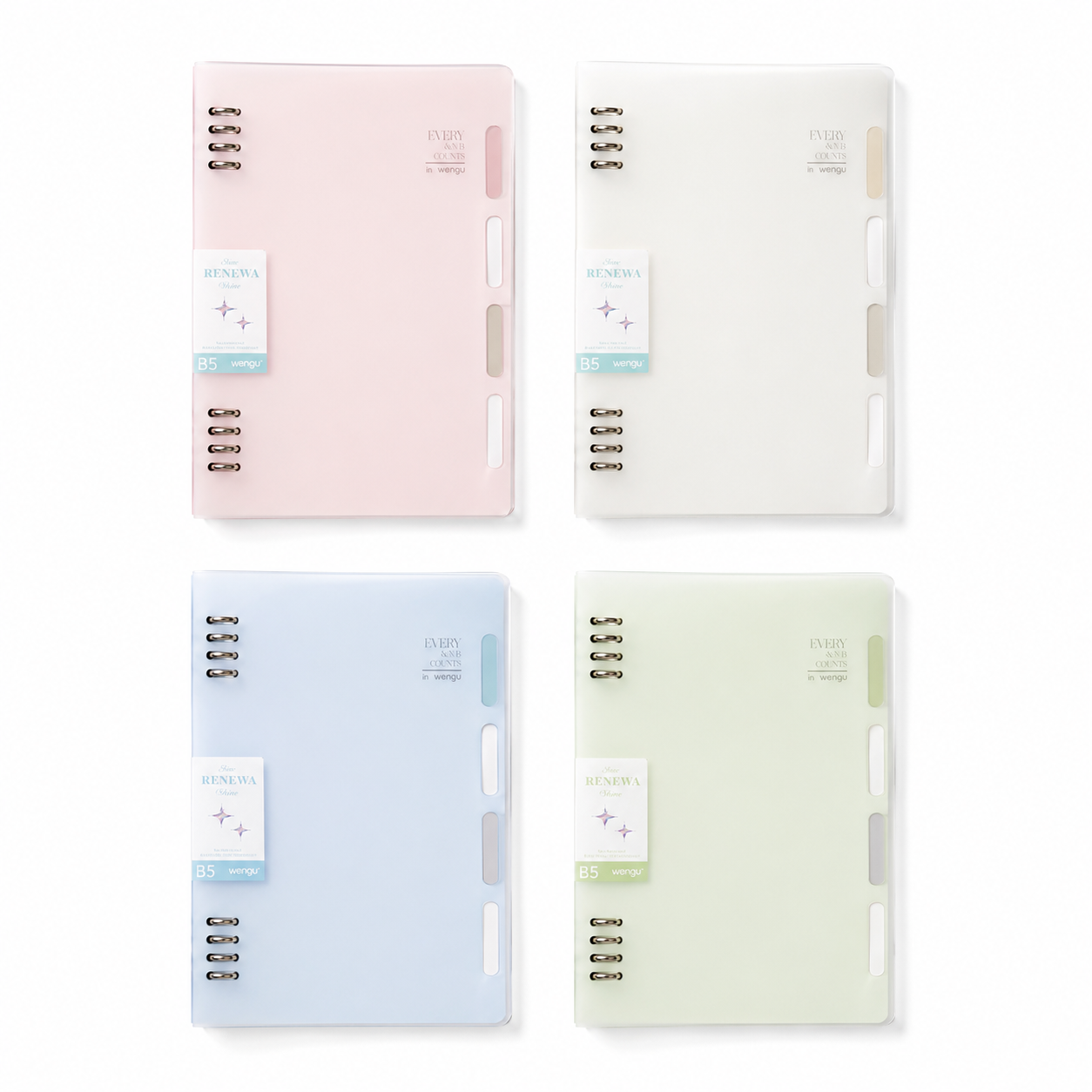 PP Divider Ring Binder Notebook