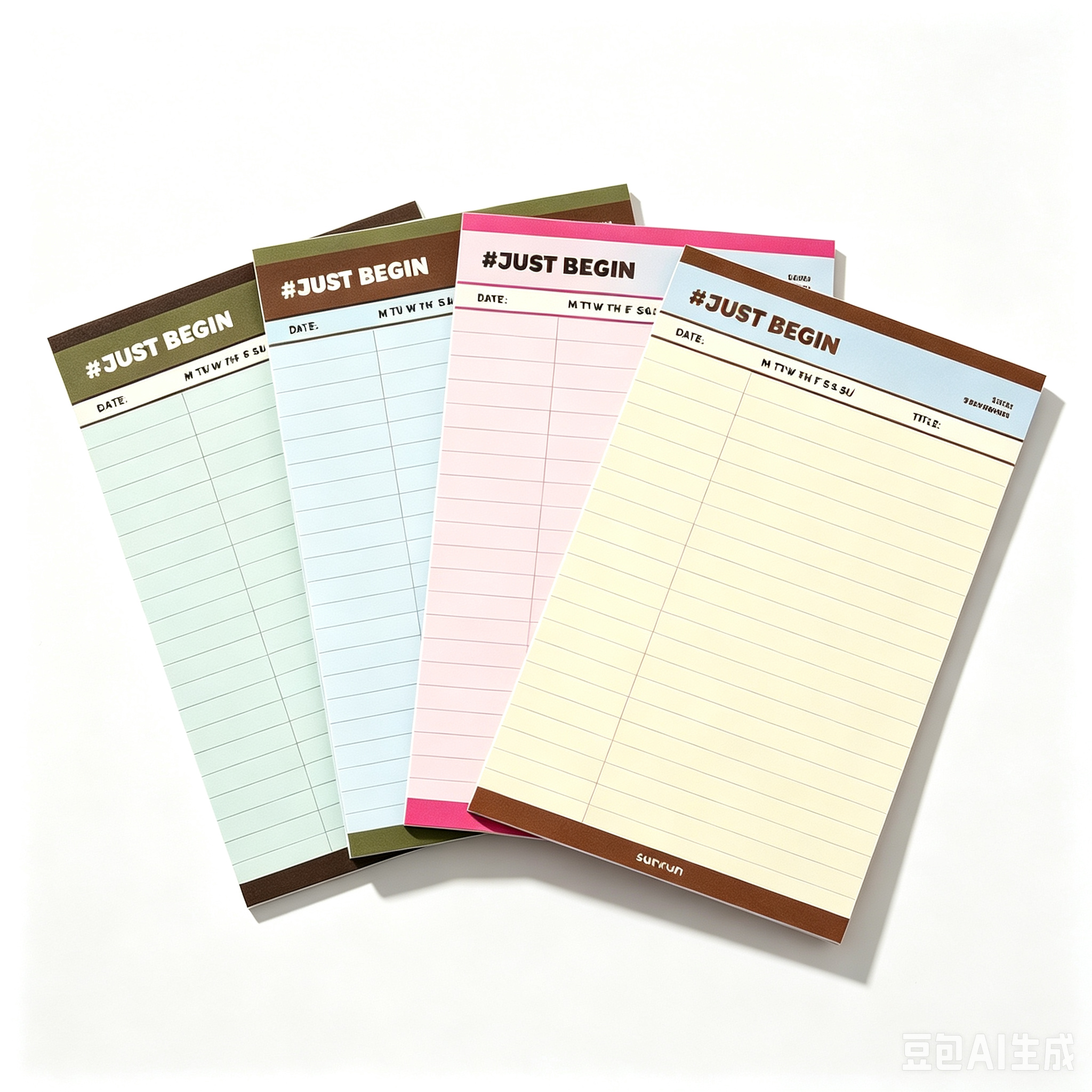 Pastel B5 Glue-Bound Notepad