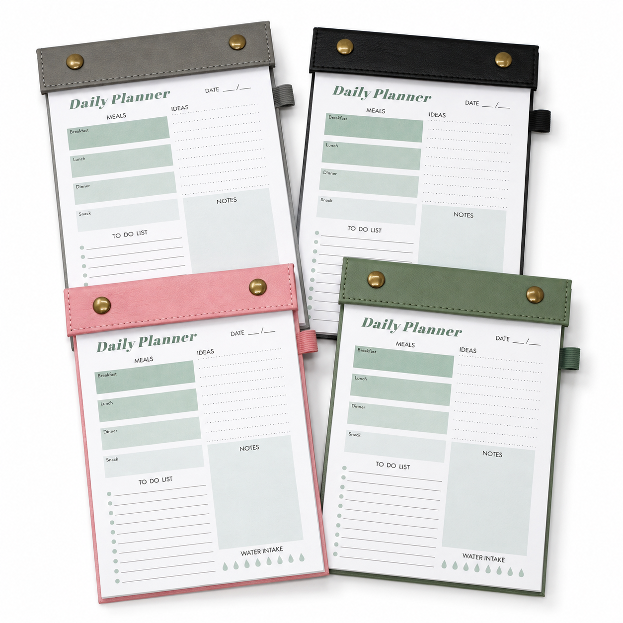 PU Leather Daily Planner Pad