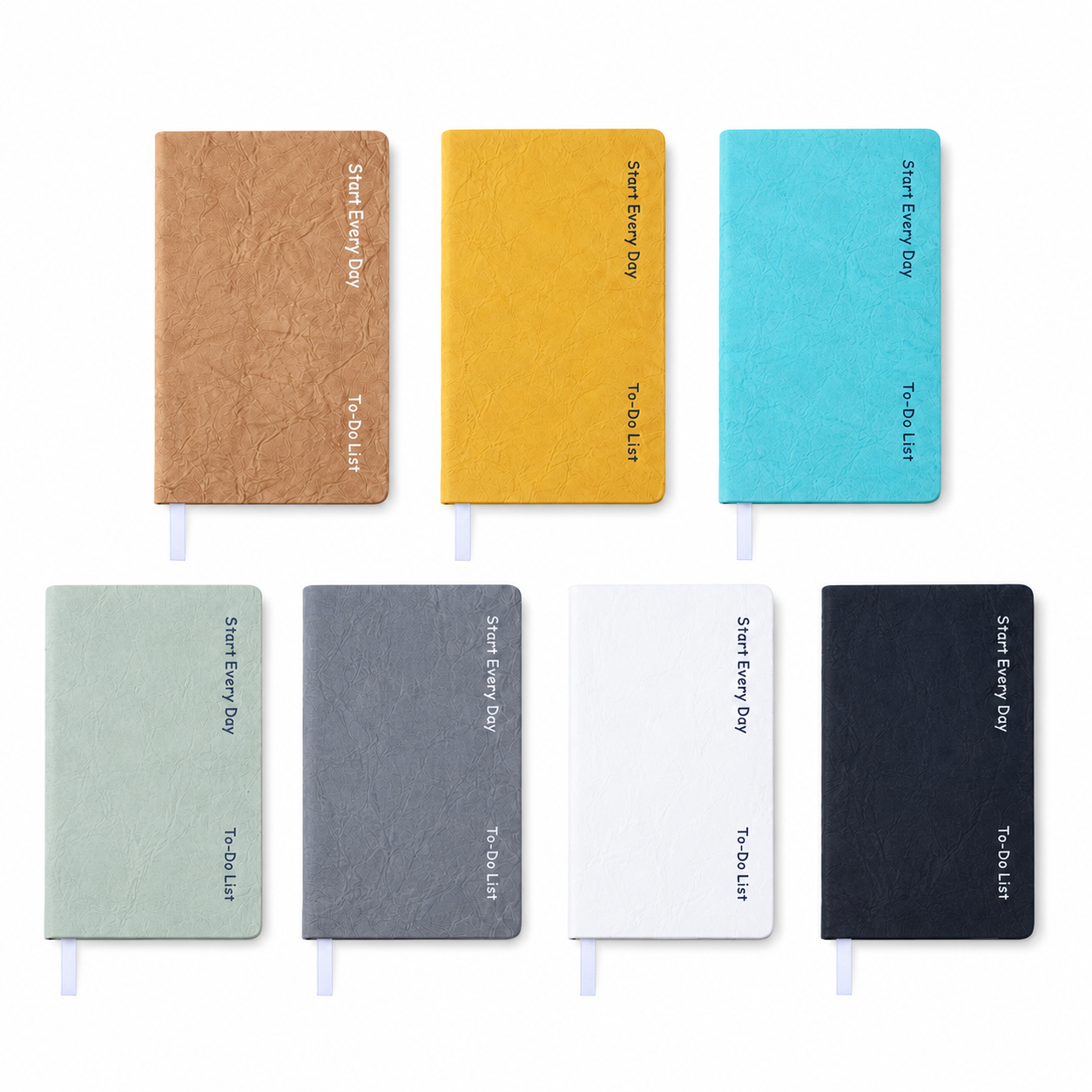 Pleated Leather A6 To-Do Notebook