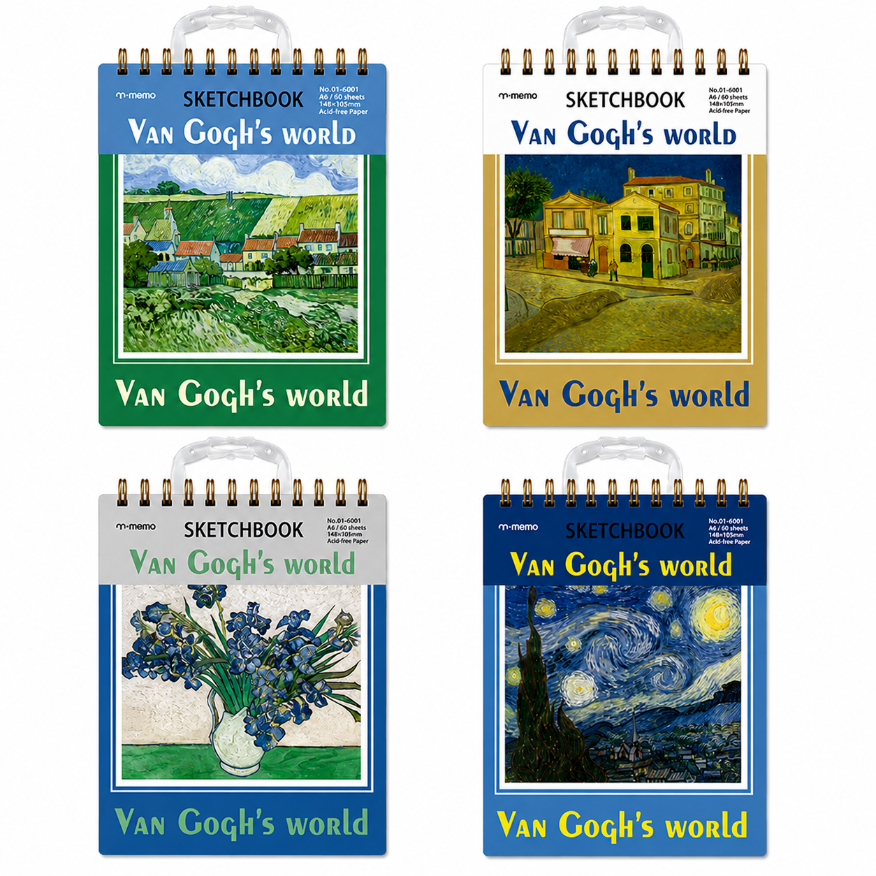Van Gogh Art Spiral Sketchbook