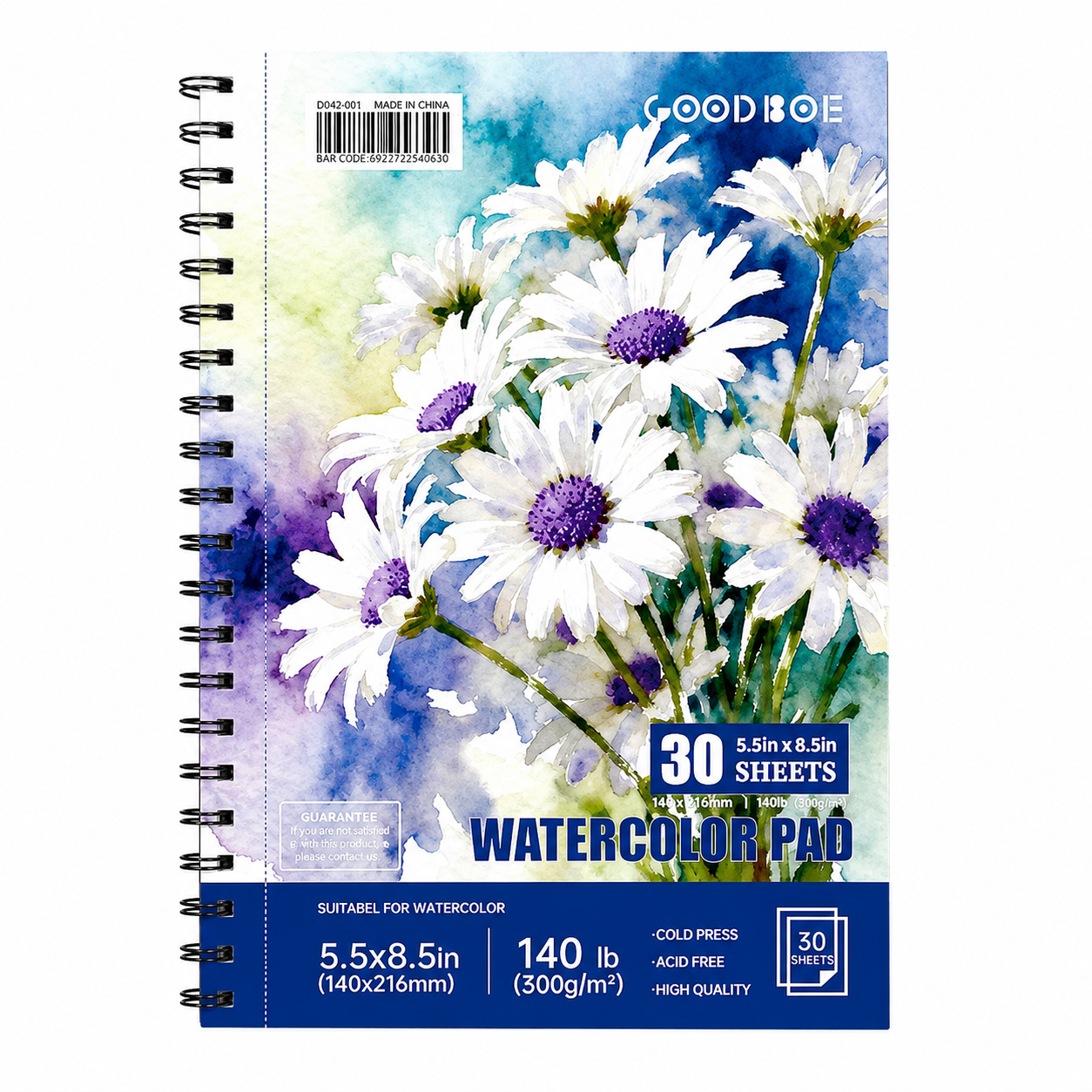 Floral Series Watercolor Pad