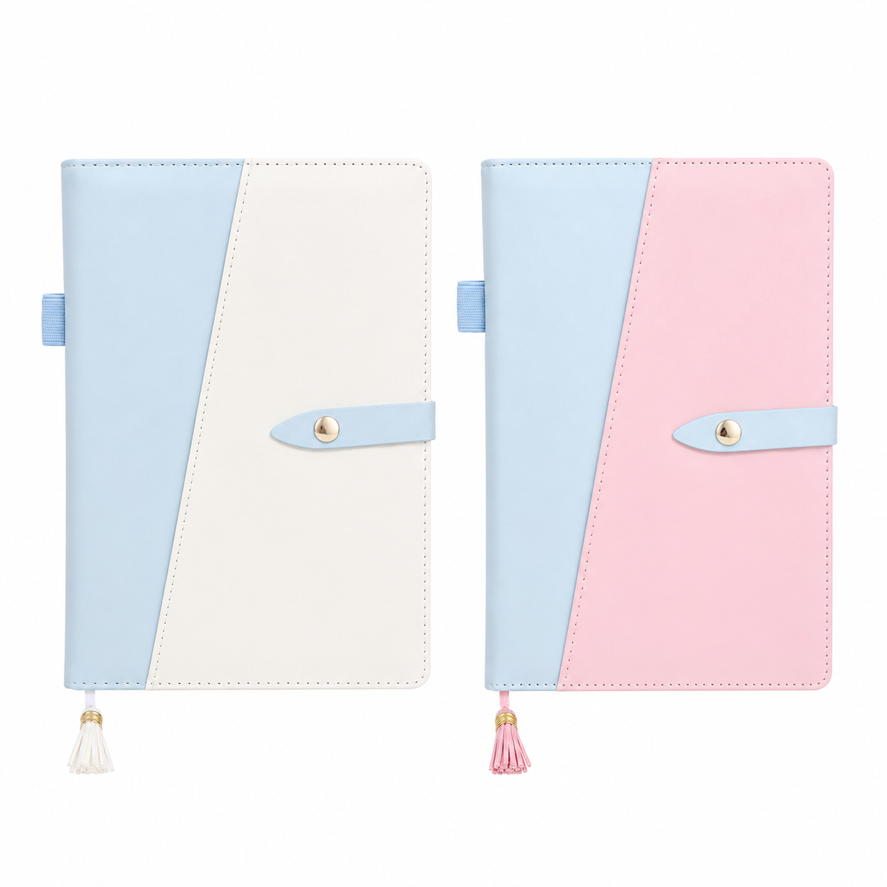 A5/A6 Colorblock PU Notebook