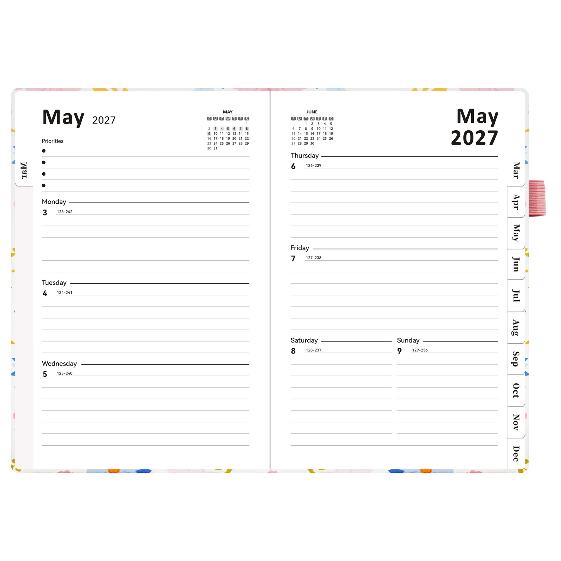 2027 A5 Weekly Planner 2