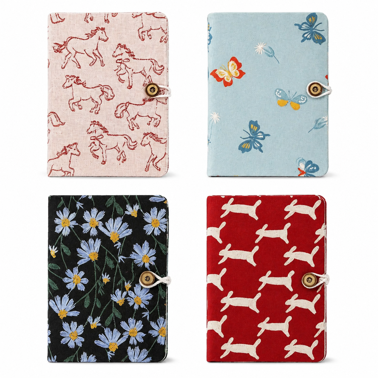 Embroidered Fabric Notebook