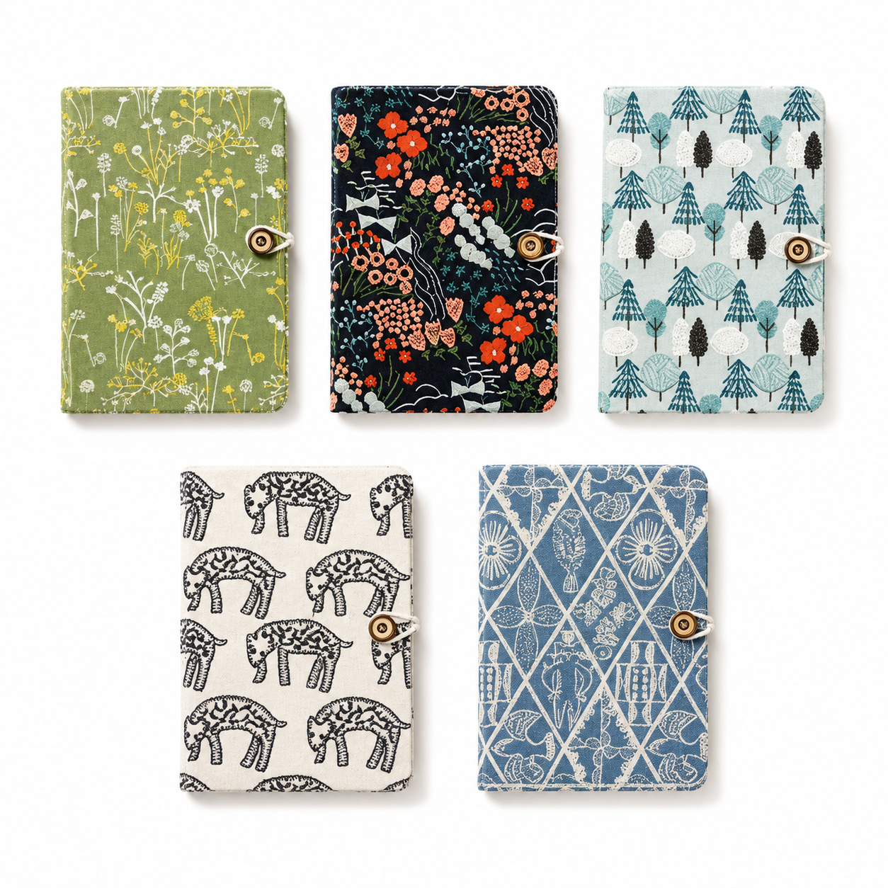 Embroidered Fabric Notebook 2