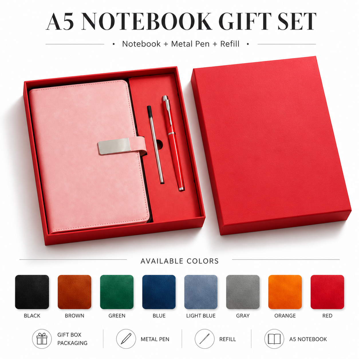 A5 notebook gift set