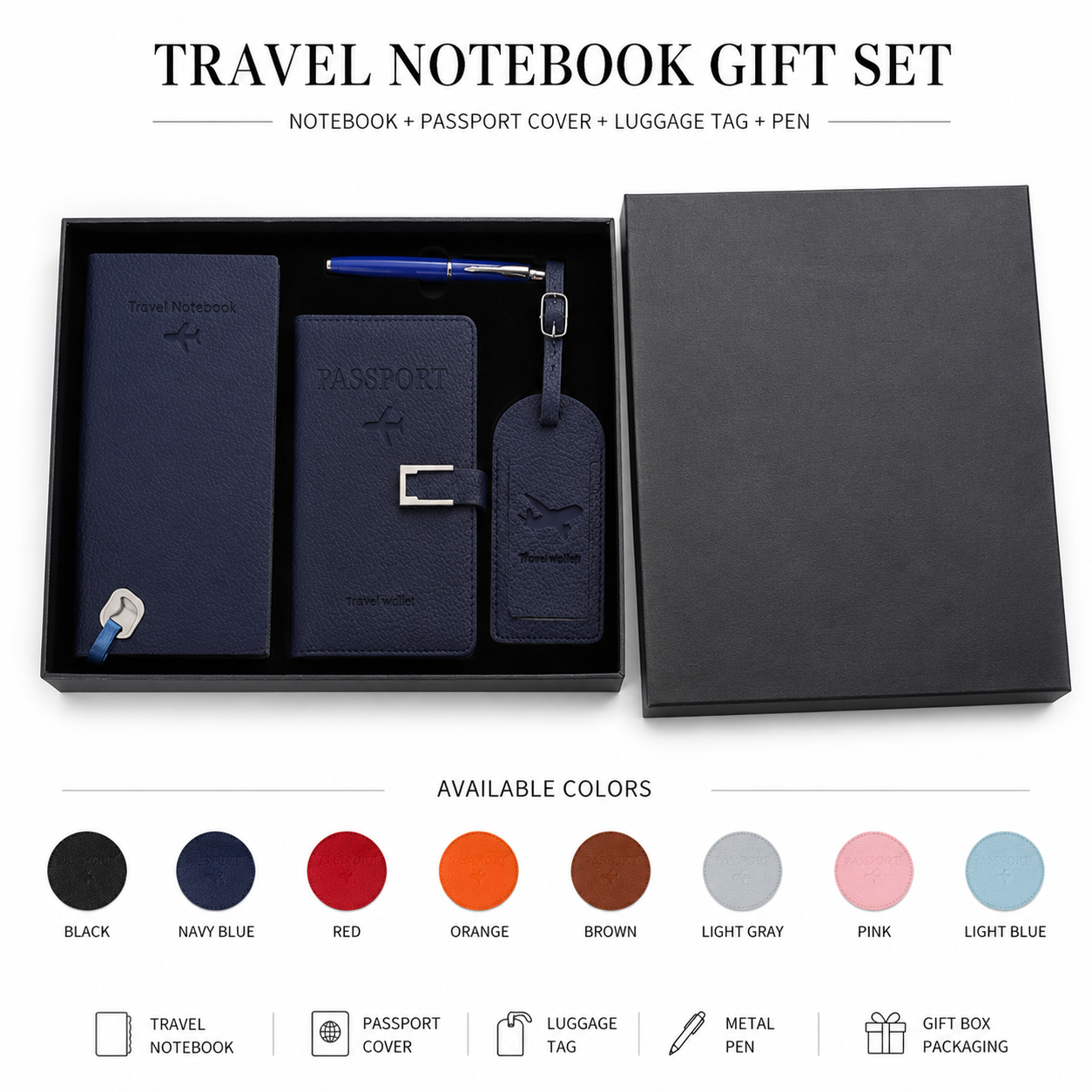 Travel Notebook Gift Set