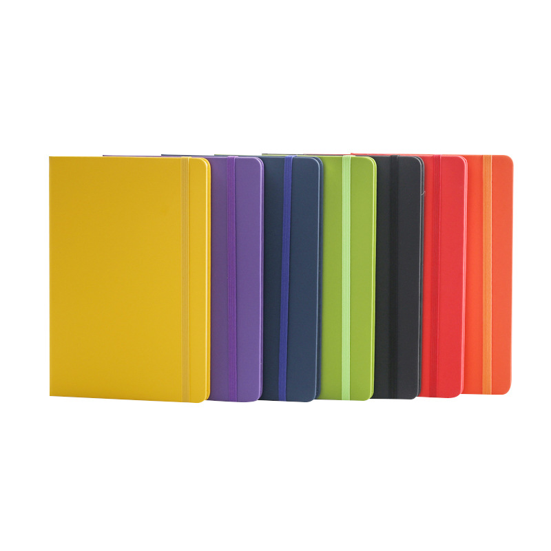 Custom Hardcover Notebook with Elastic Band and Logo Printing