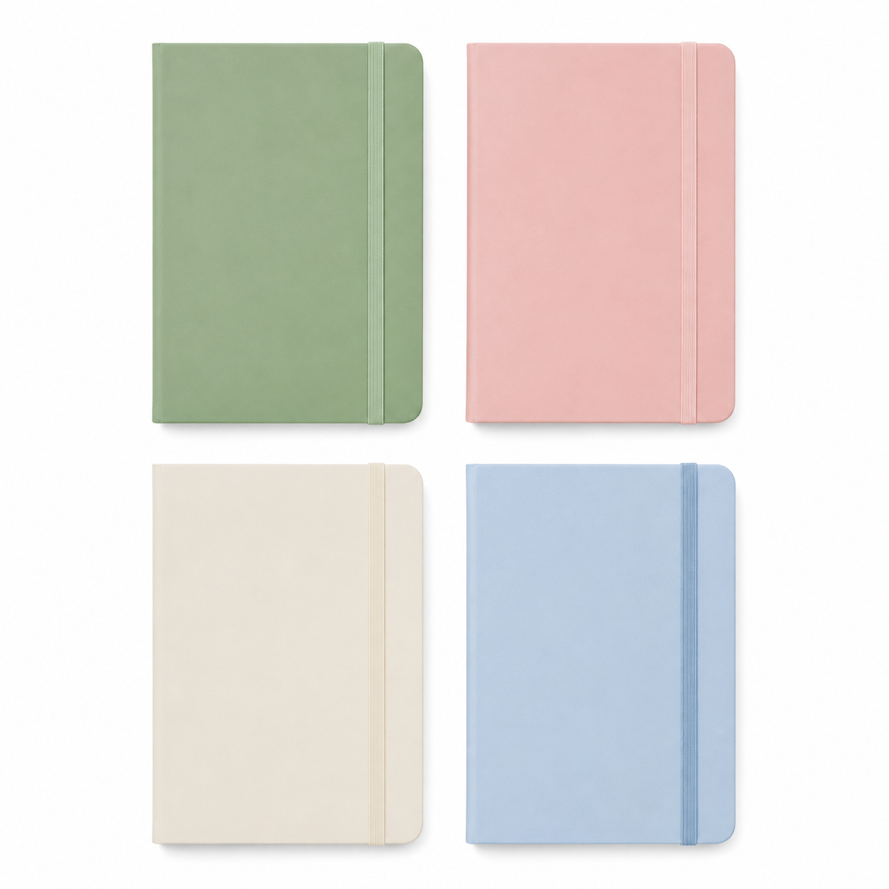 Custom Hardcover Notebook with Elastic Band and Logo Printing 2