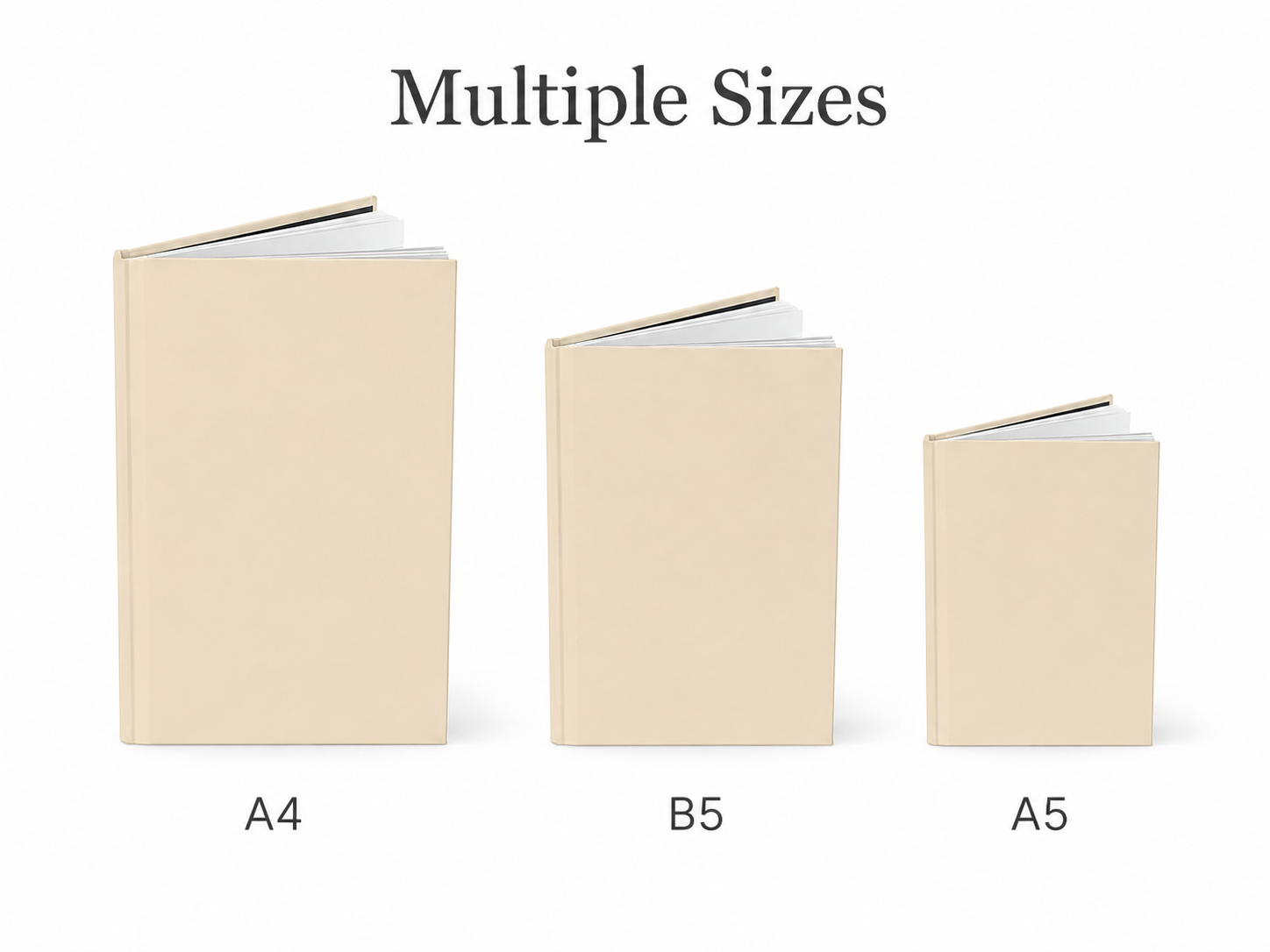Custom Hardcover Notebook with Plain Color Cover for School Office and Promotional Use 3