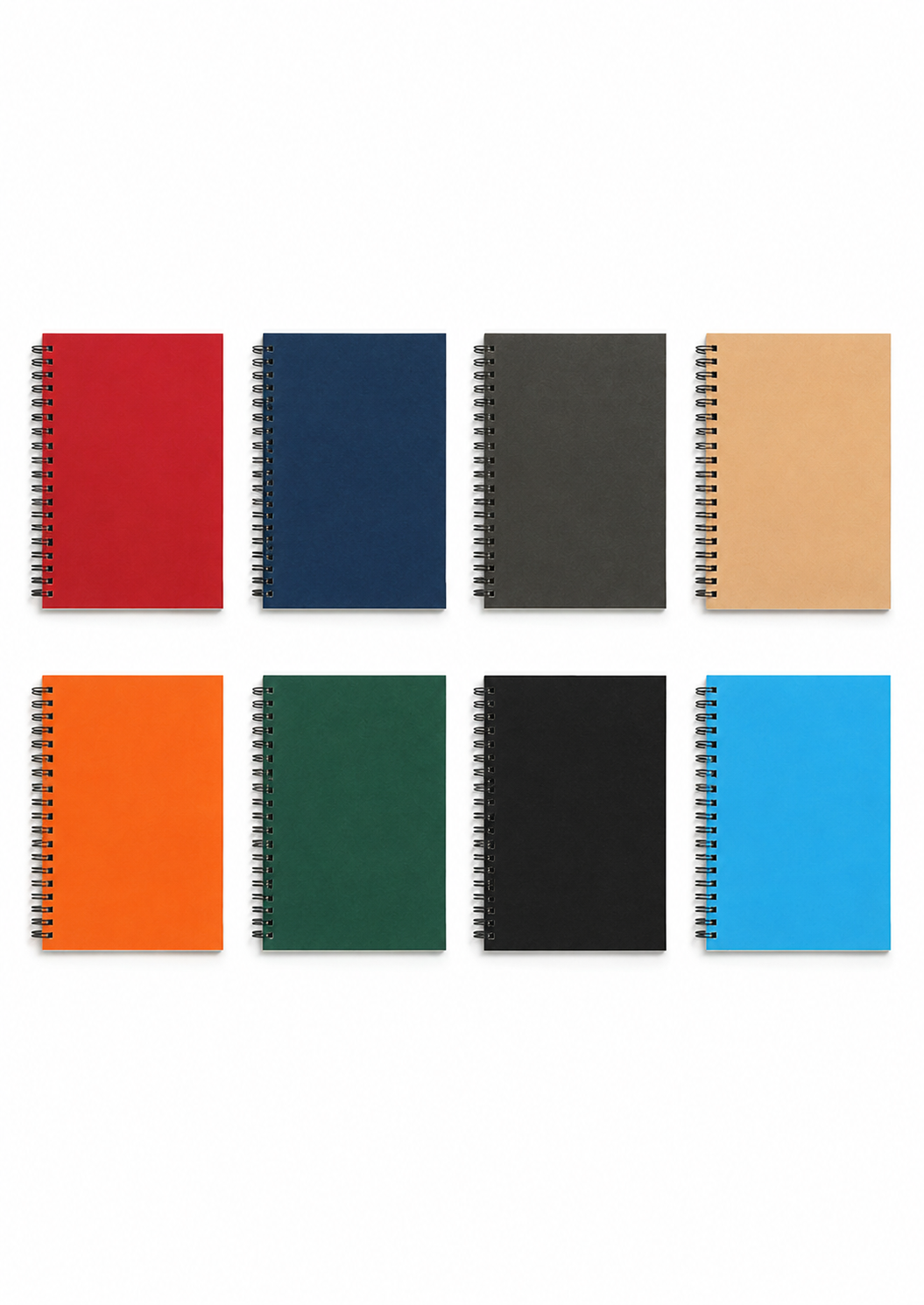 Custom Spiral Notebook with PP Cover for School Office and Promotional Use