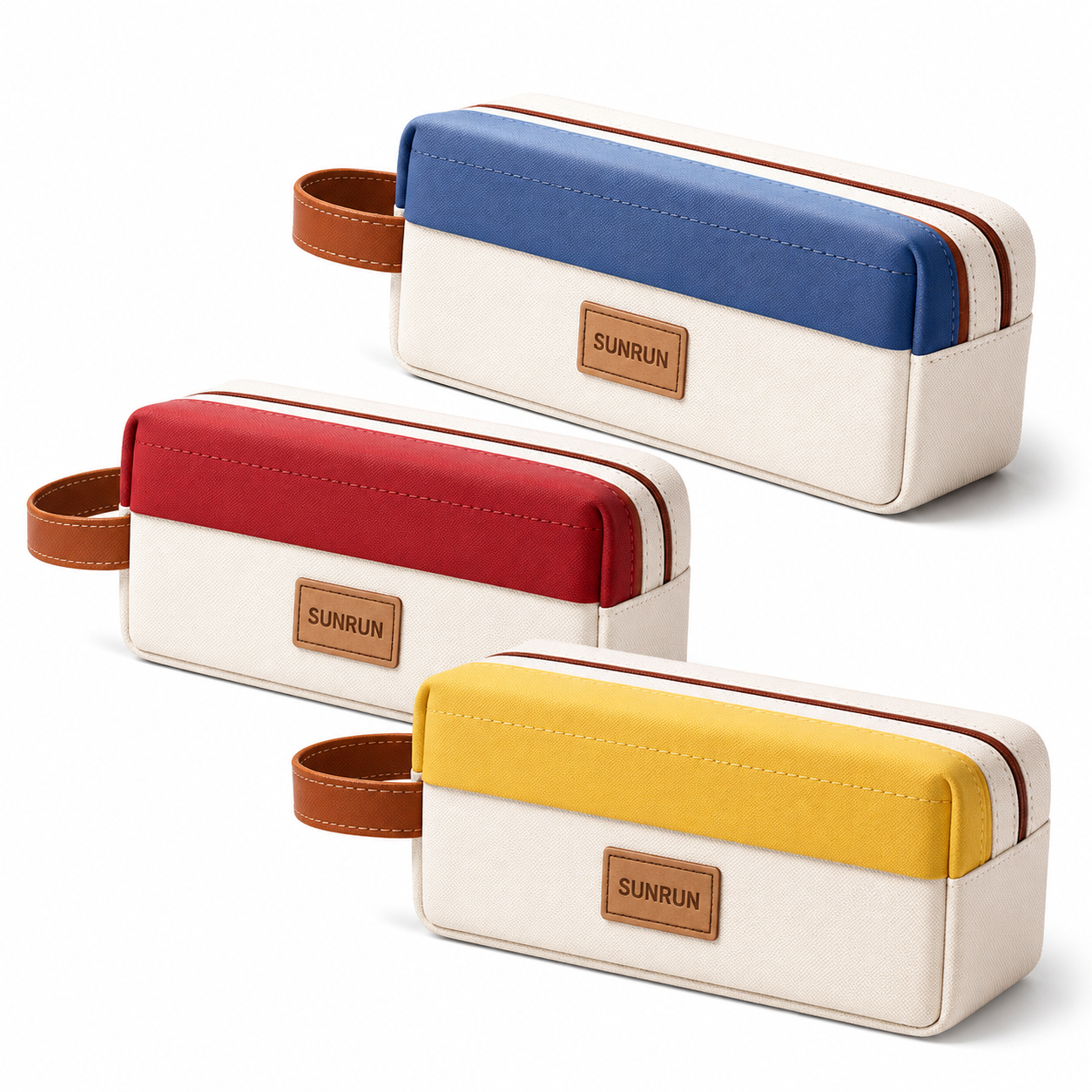 Kingsley Square Double-Sided Pencil Case