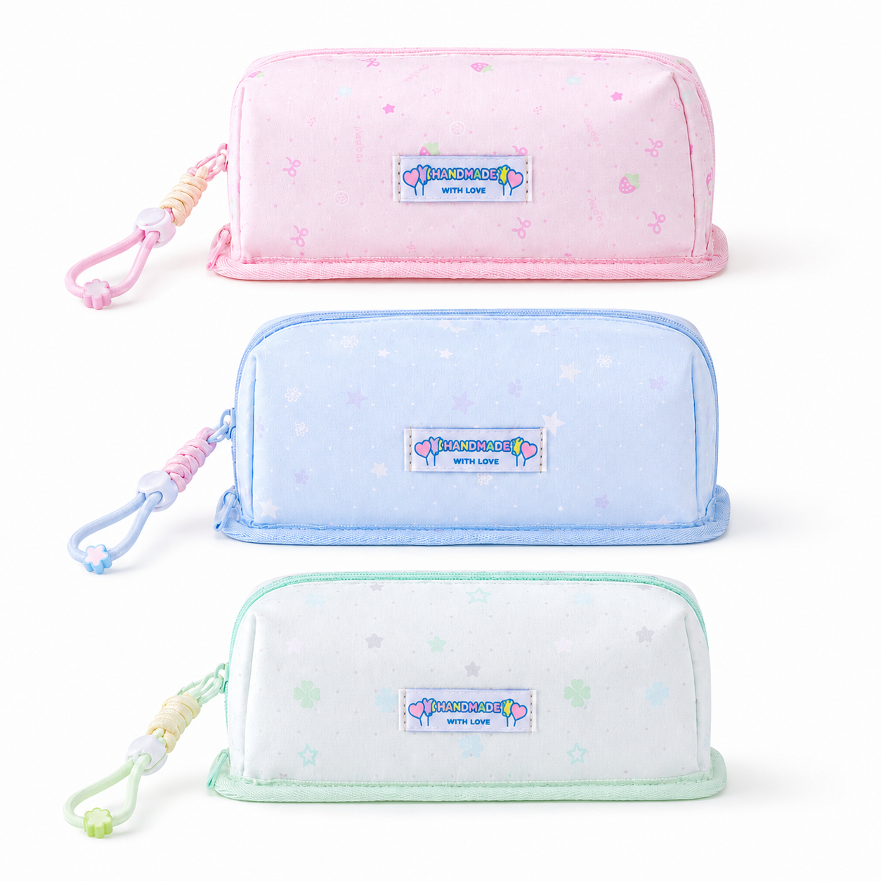 Twinkle Treats Large Capacity Carry Handle Pencil Case
