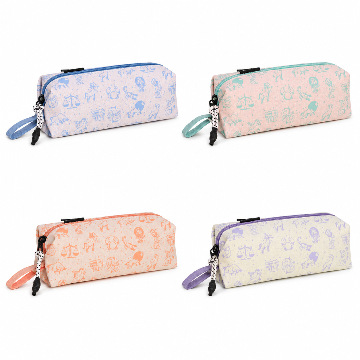 Starlit Zodiac Carry Handle Pencil Case