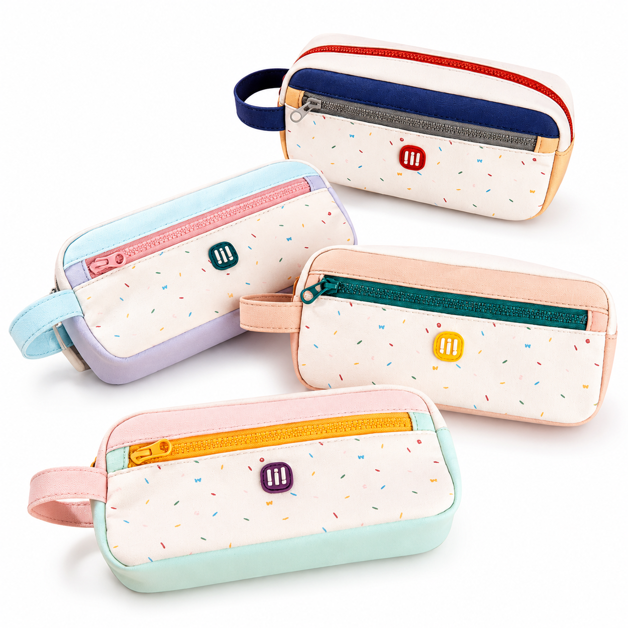 Letter Zipper Pencil Case with handel