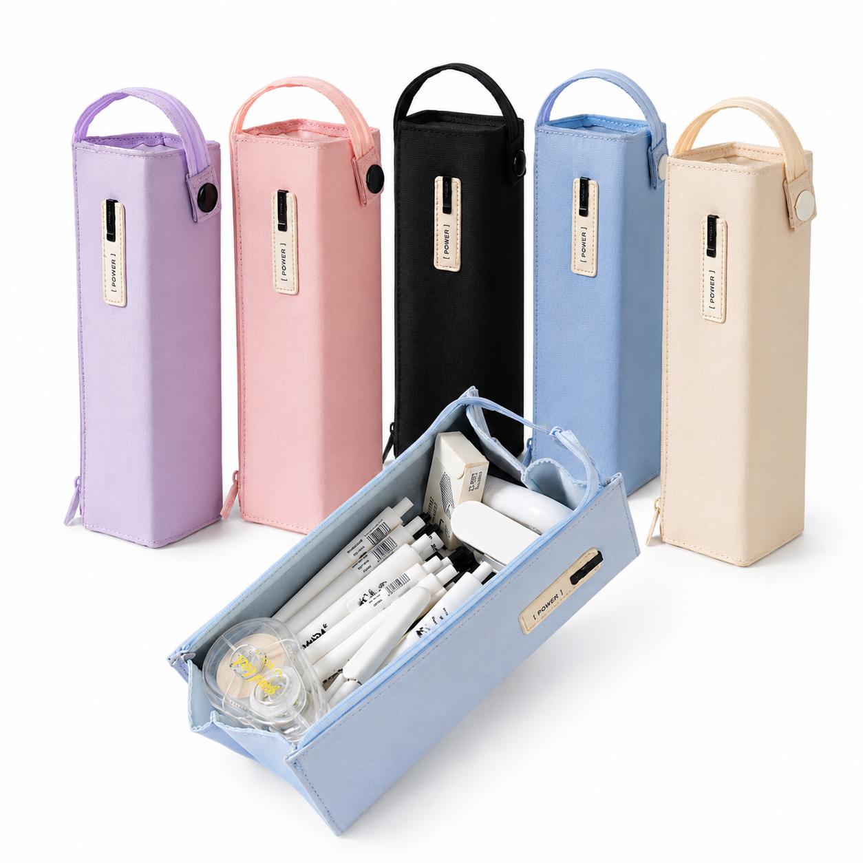Stand-Up wide opening Box Pencil Case