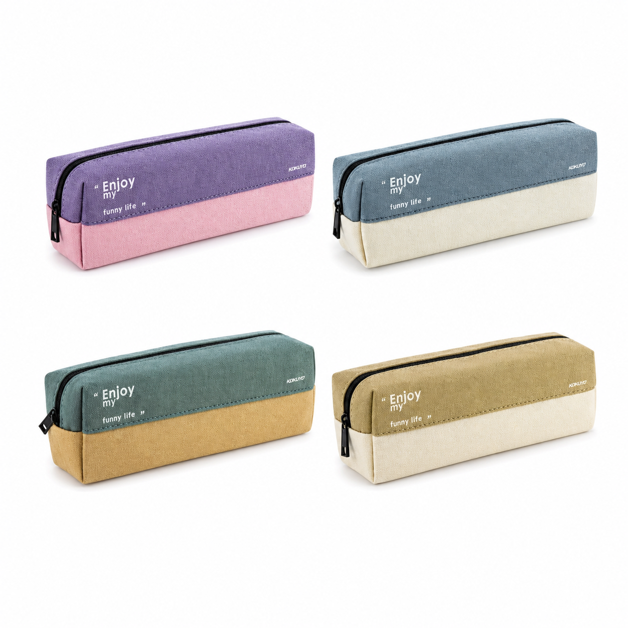 Square Color Block Pencil Case