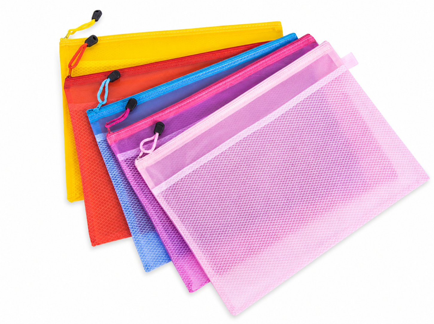 PVC Double-Layer Mesh Zipper Pouch